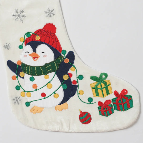 Penguin in Lights Stocking