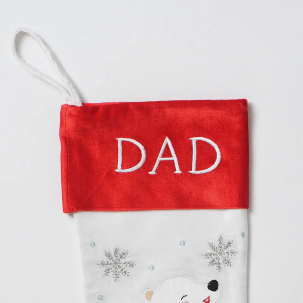 Polar Bear in Lights Stocking
