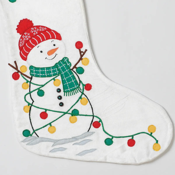 Snowman in Lights Stocking