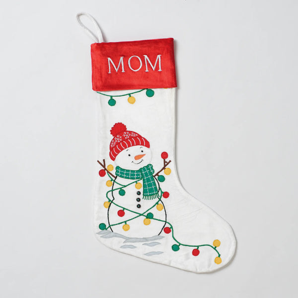 Snowman in Lights Stocking