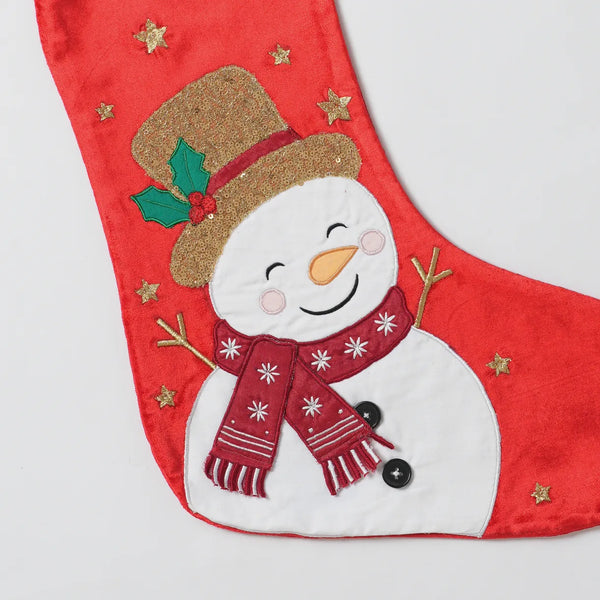 Snowman Sparkle Stocking