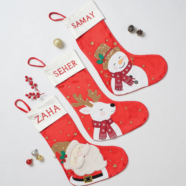 Snowman Sparkle Stocking
