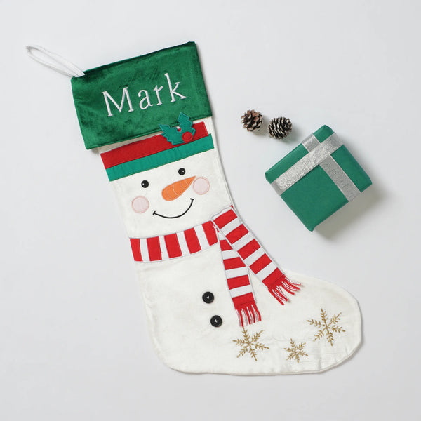 Jolly Snowman Stocking