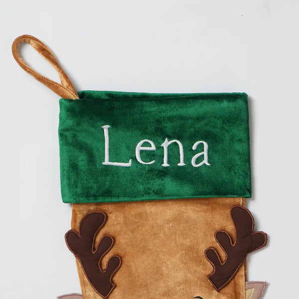 Jolly Reindeer Stocking