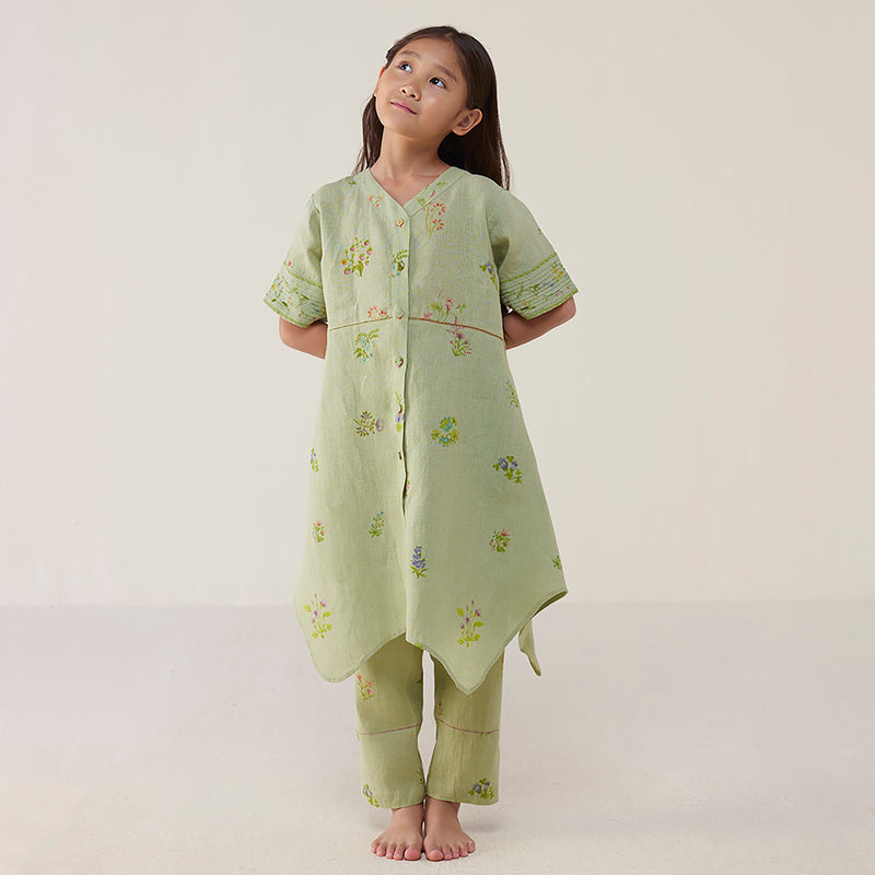 Inoya Linen Co-ord Set - Mint
