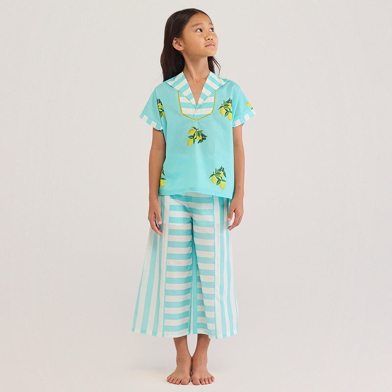 Lemon Ania Pima Cotton Co-Ord Set