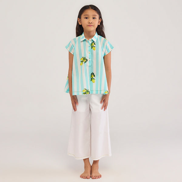 Lemon Rinji Pima Cotton Co-Ord Set