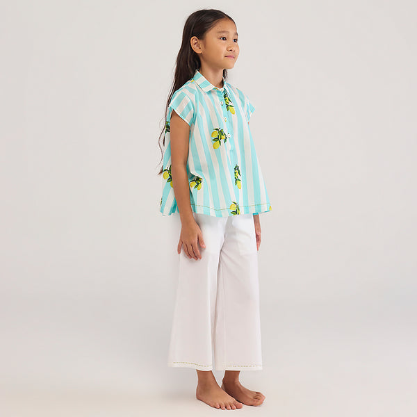 Lemon Rinji Pima Cotton Co-Ord Set