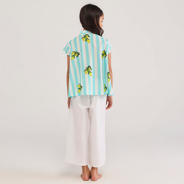 Lemon Rinji Pima Cotton Co-Ord Set
