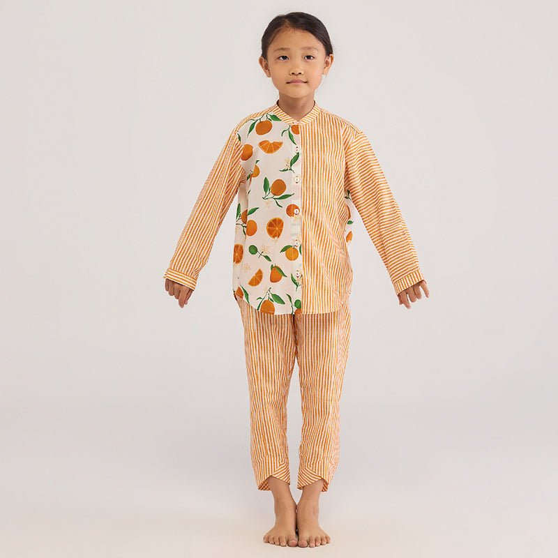Orange Pima Cotton Co-Ord Set