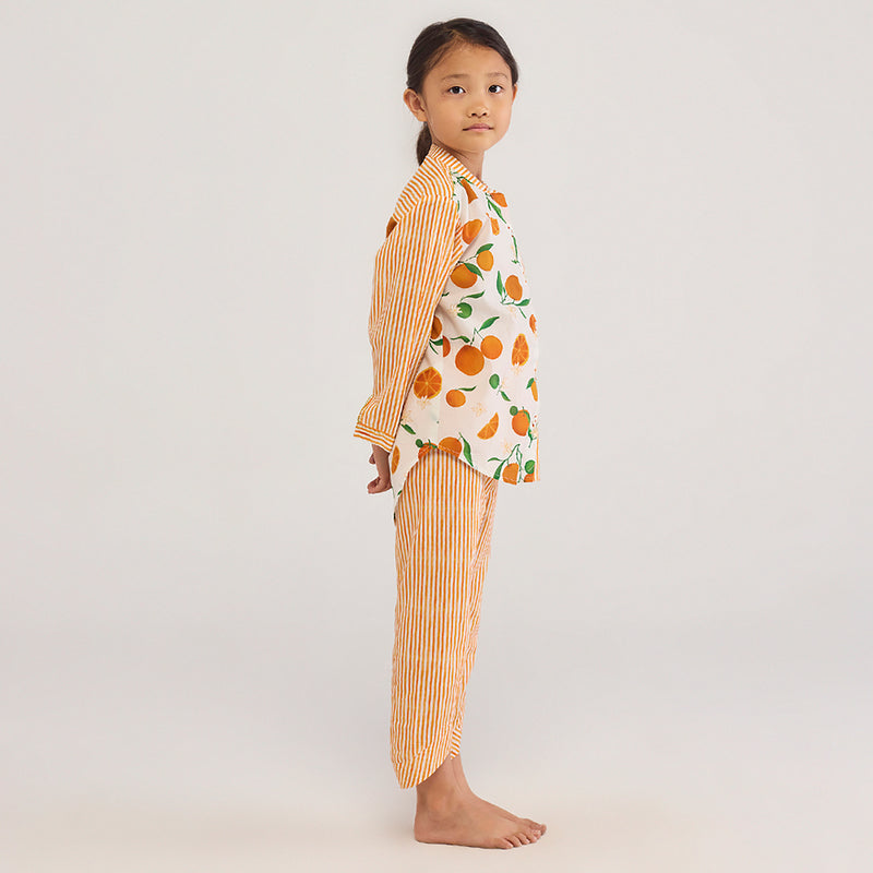 Orange Pima Cotton Co-Ord Set
