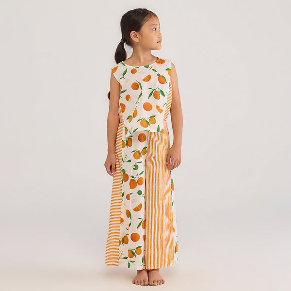 Orange Jara Pima Cotton Co-Ord Set
