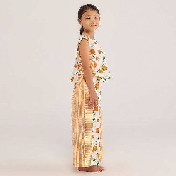 Orange Jara Pima Cotton Co-Ord Set