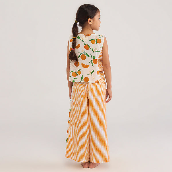 Orange Jara Pima Cotton Co-Ord Set