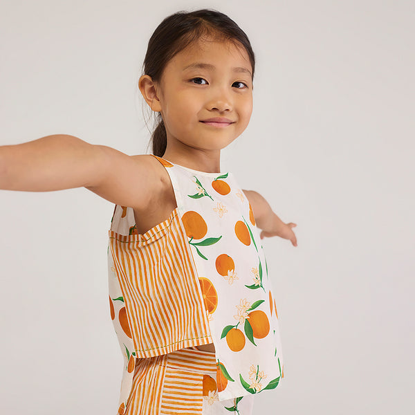 Orange Jara Pima Cotton Co-Ord Set