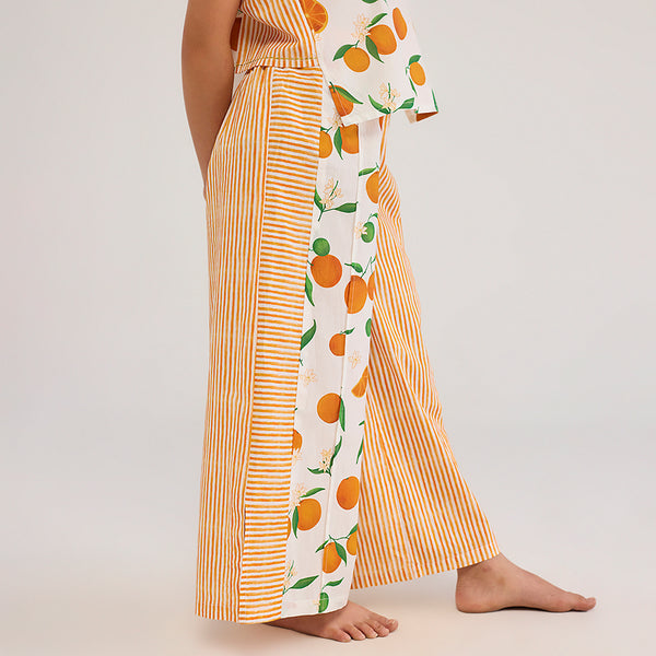 Orange Jara Pima Cotton Co-Ord Set