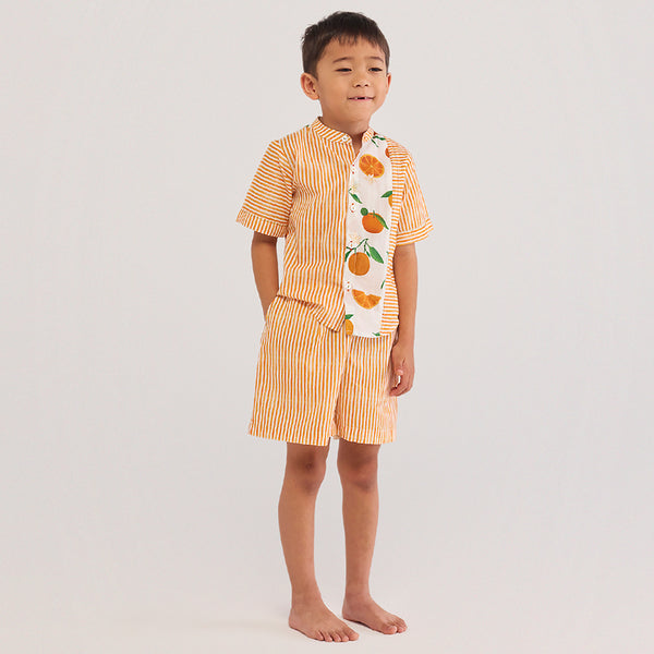 Orange Anzu Pima Cotton Co-Ord Set