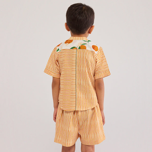Orange Anzu Pima Cotton Co-Ord Set