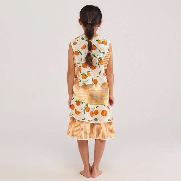 Orange Pima Cotton Crop Top