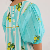 Lemon Knee-Length Pima Cotton Dress