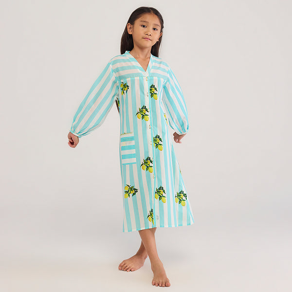 Lemon Maxi Pima Cotton Dress