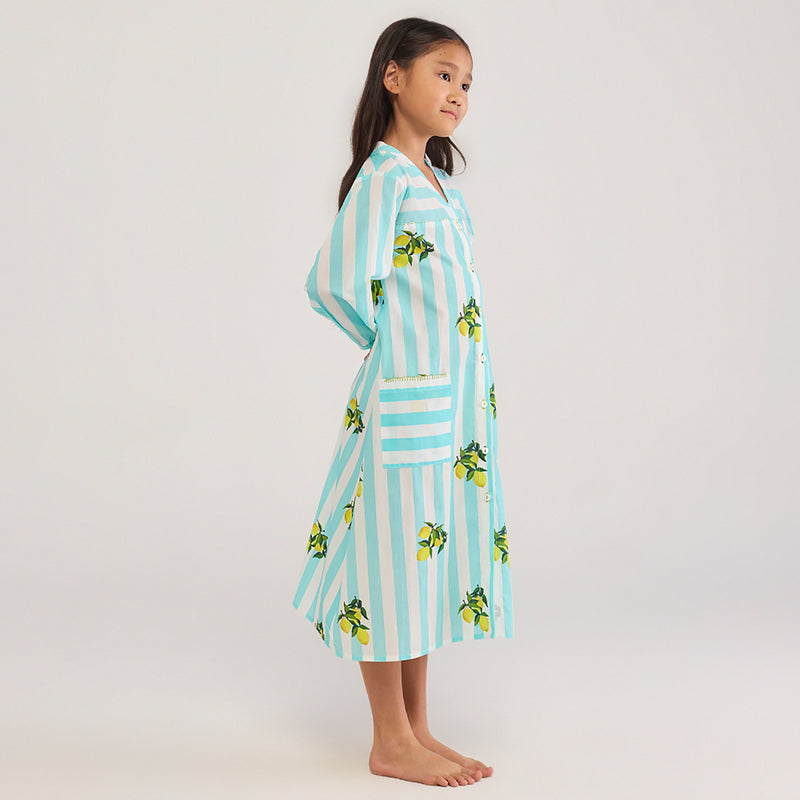 Lemon Maxi Pima Cotton Dress