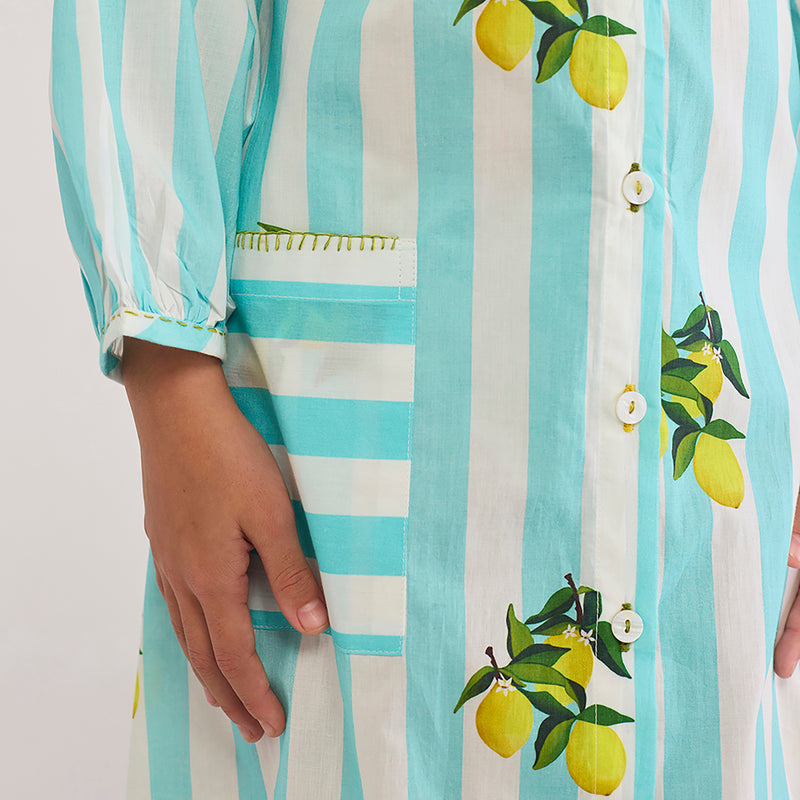 Lemon Maxi Pima Cotton Dress