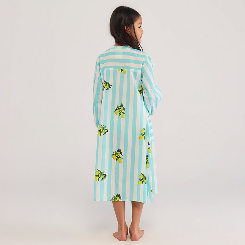 Lemon Maxi Pima Cotton Dress