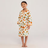 Orange Midi Pima Cotton Dress