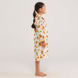 Orange Midi Pima Cotton Dress