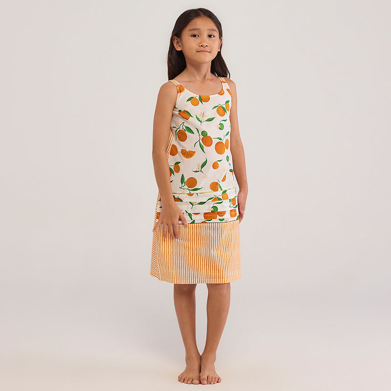 Orange Eizo Pima Cotton Dress