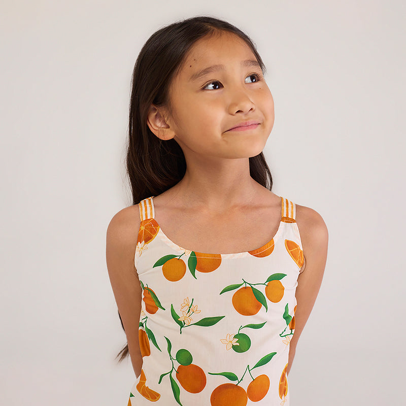 Orange Eizo Pima Cotton Dress