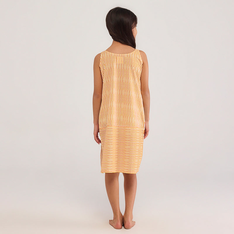 Orange Eizo Pima Cotton Dress