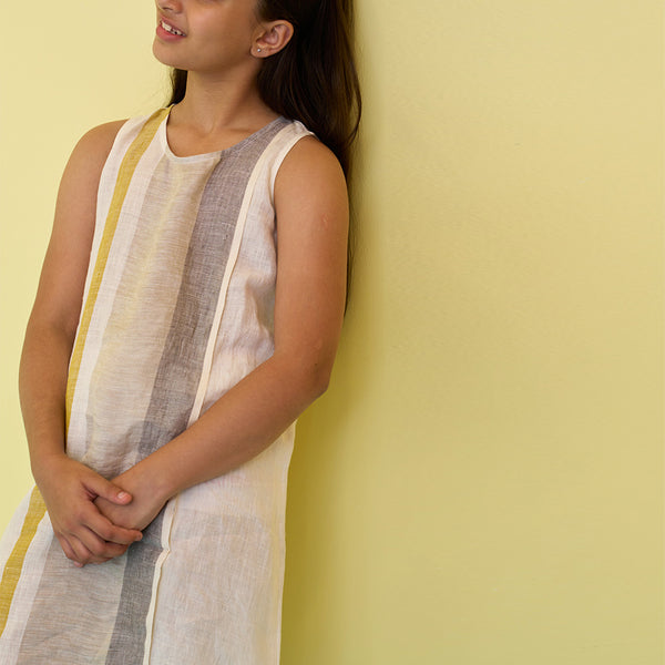 Ava Linen Dress - Ivory