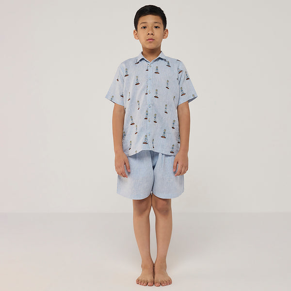 Kin Linen Shirt - Sky