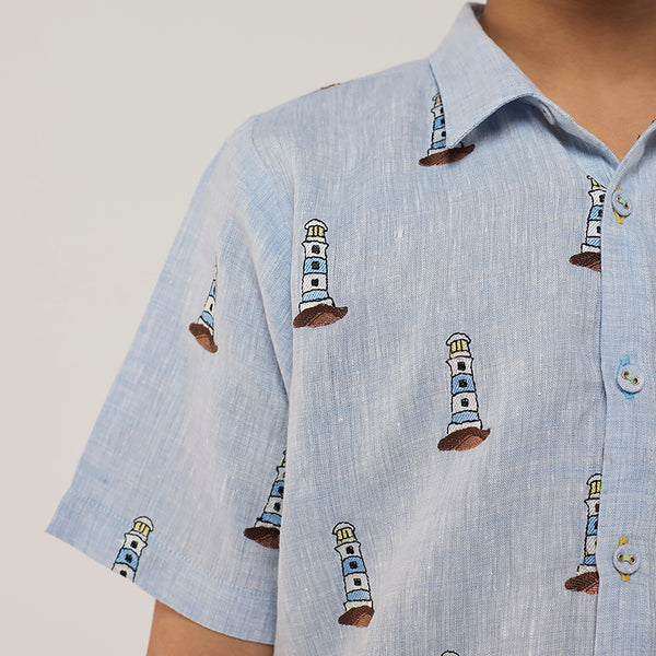 Kin Linen Shirt - Sky