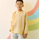 Arlo Linen Shirt - Amber