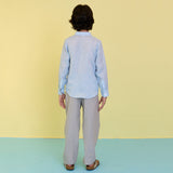 Kairo Linen Shirt - Powder Blue