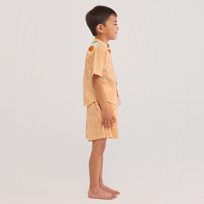 Orange Pima Cotton Shirt