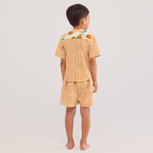 Orange Pima Cotton Shirt