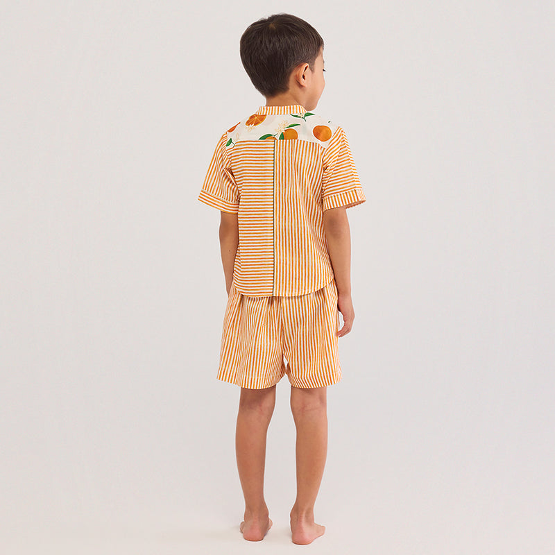 Orange Pima Cotton Shirt