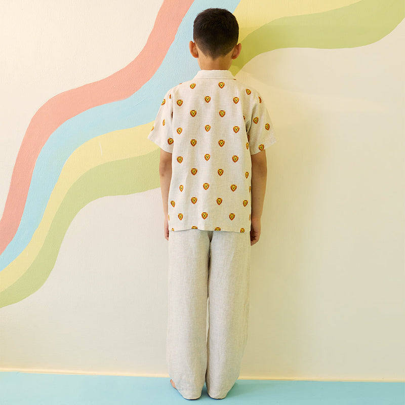 Miki Embroidered Shirt - Natural