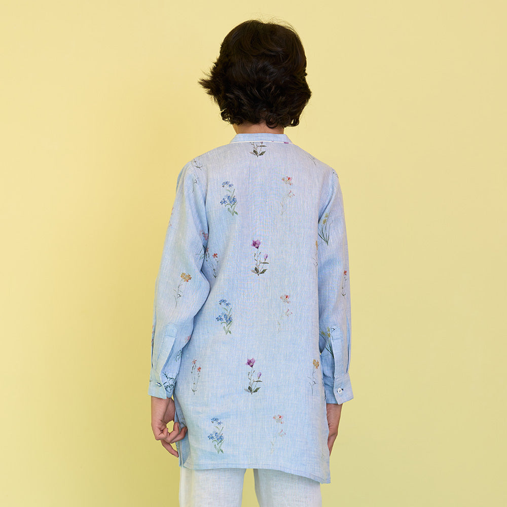 Skyfall Pure Linen Kurta main image 1