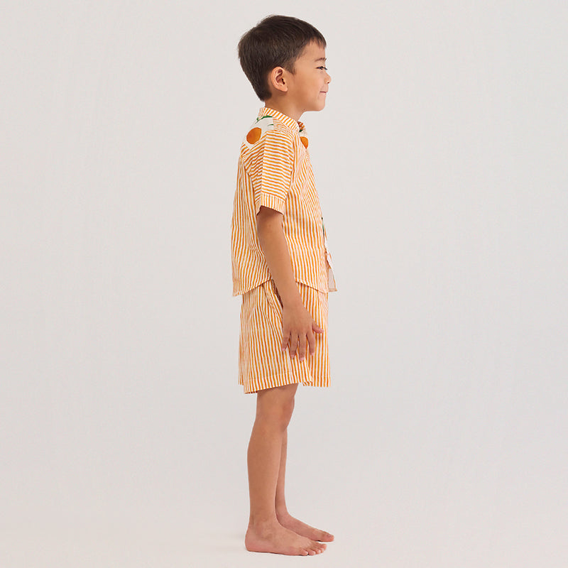 Orange Pima Cotton Short