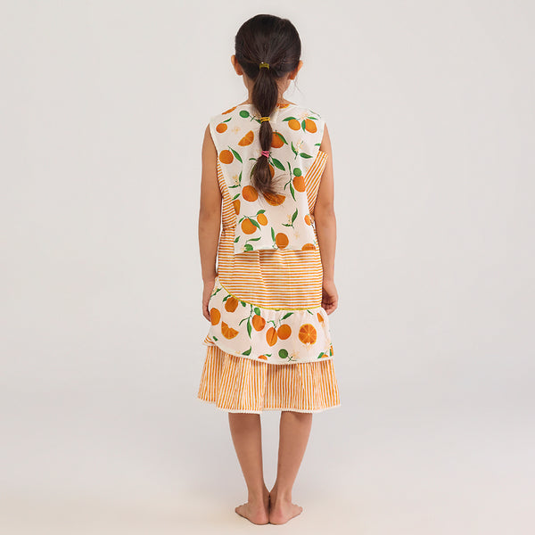 Orange Pima Cotton Skirt