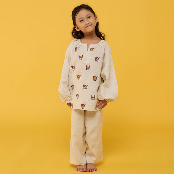 Aurel Linen Co-Ord set - Natural