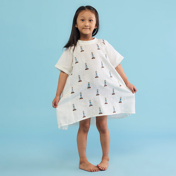 Nova Linen Dress - Ivory