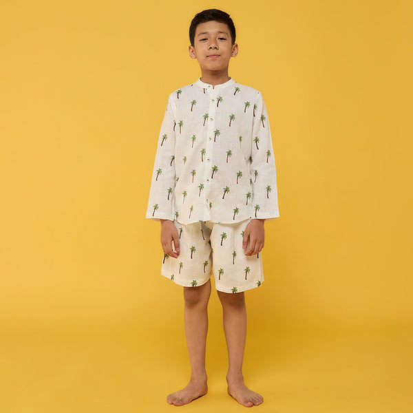 Ben Linen Shirt - Ivory