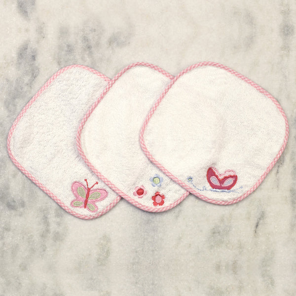 Butterfly Kisses Washcloth Set