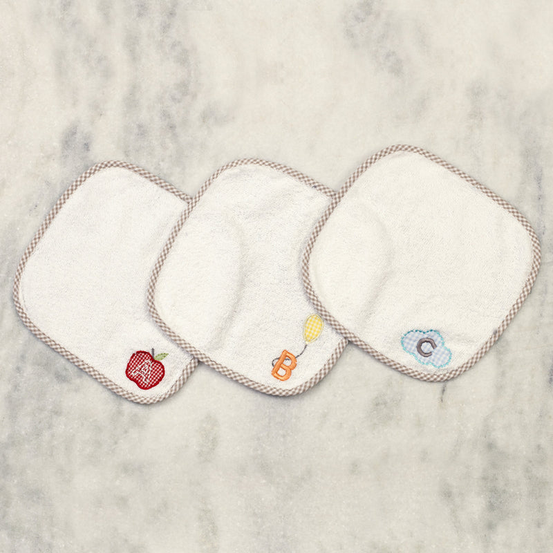 A Is For Apple Washcloth Set